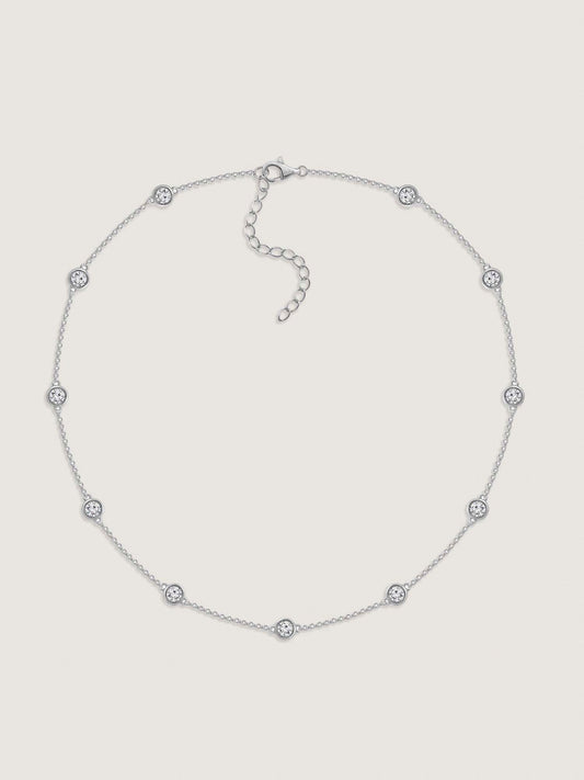 Bezel Station Necklace