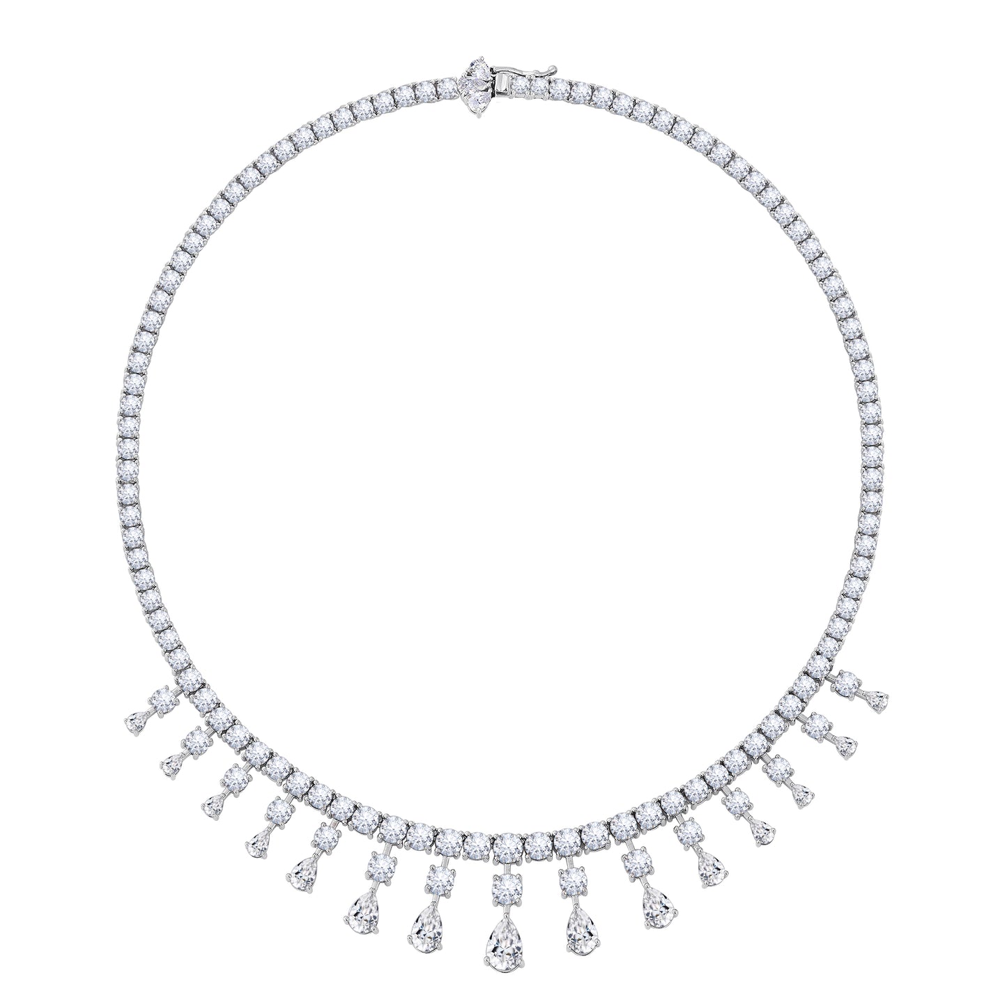 Marilyn Monroe Pear Drop Tennis Necklace18''