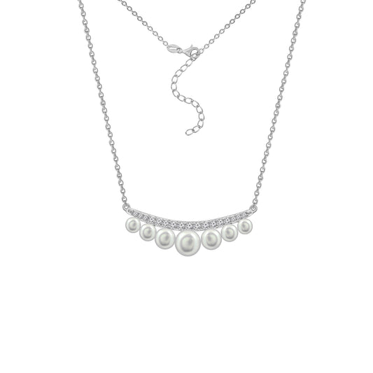 Diamonbliss Marilyn Pearl Bar Necklace