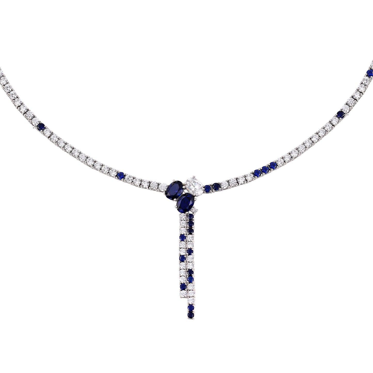 Diamonbliss Marilyn Sapphire Lariat Necklace