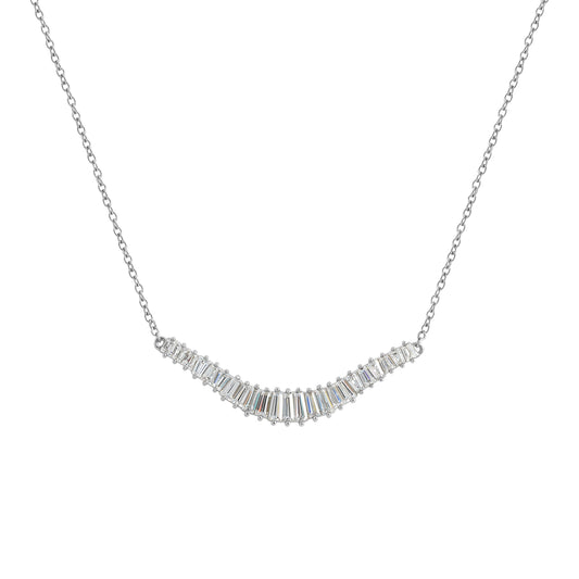 Marilyn Monroe Baguette Pendant Necklace, 16" + 2" extender
