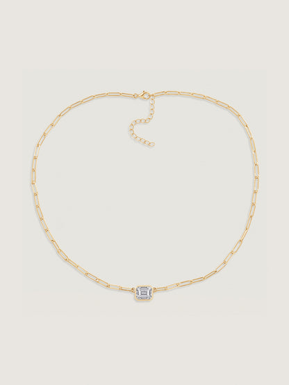 Solo Emerald Chain Necklace