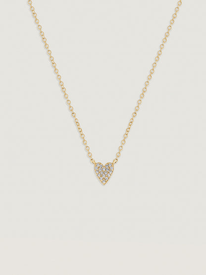 Marilyn Monroe Pavé Heart Necklace