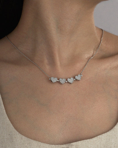 Marilyn Monroe Convertible Heart Clover Necklace