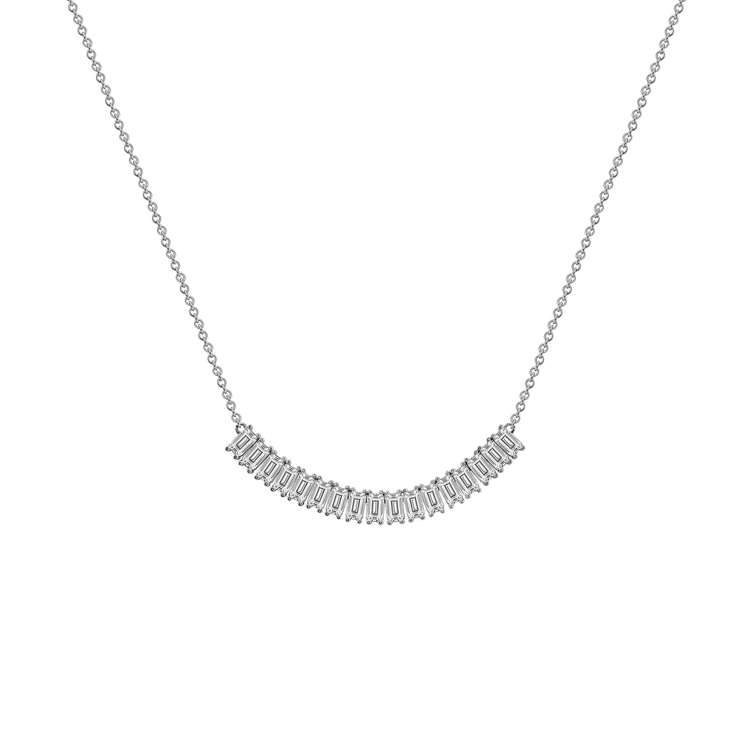 Diamonbliss Marilyn Baguette Pendant Necklace