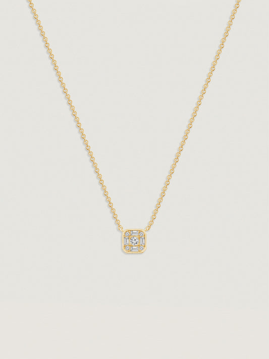 Marilyn Monroe Cluster Square Necklace