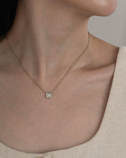 Marilyn Monroe Cluster Square Necklace
