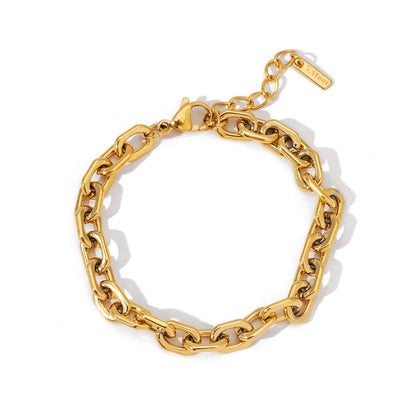 Aquabliss Chunky Gold-Tone Stainless Steel Link Bracelet