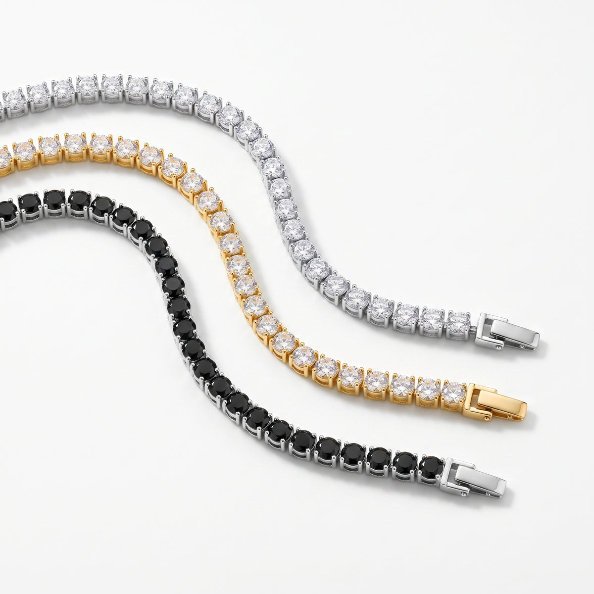 Aquabliss Stainless Steel Cubic Zirconia Classic Tennis Bracelet