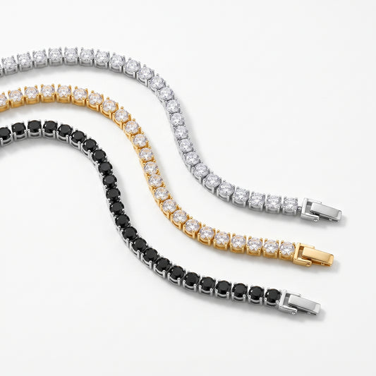 Aquabliss Stainless Steel Cubic Zirconia Classic Tennis Bracelet