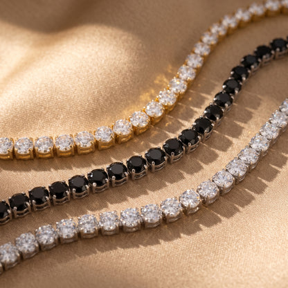 Aquabliss Stainless Steel Cubic Zirconia Classic Tennis Bracelet
