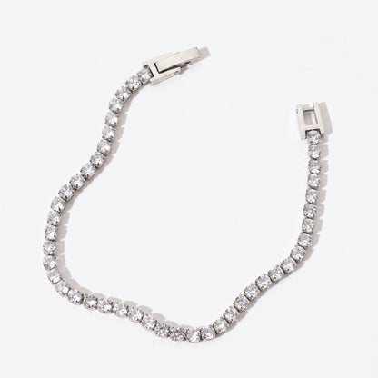 Aquabliss Stainless Steel Cubic Zirconia Classic Tennis Bracelet