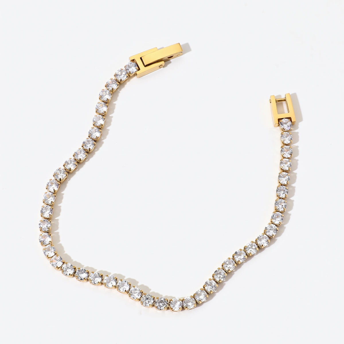 Aquabliss Stainless Steel Cubic Zirconia Classic Tennis Bracelet