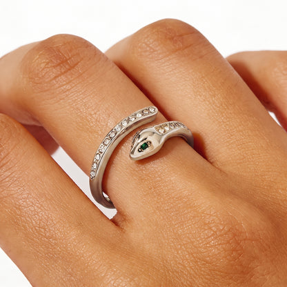 Aquabliss Adjustable Stainless Steel Snake Ring