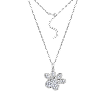 Diamonbliss Marilyn Paw Necklace with Heart