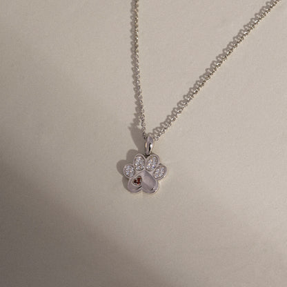 Diamonbliss Marilyn Paw Necklace with Heart