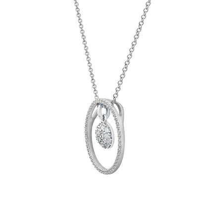 Marilyn Monroe Circle & Round Drop Pendant Necklace