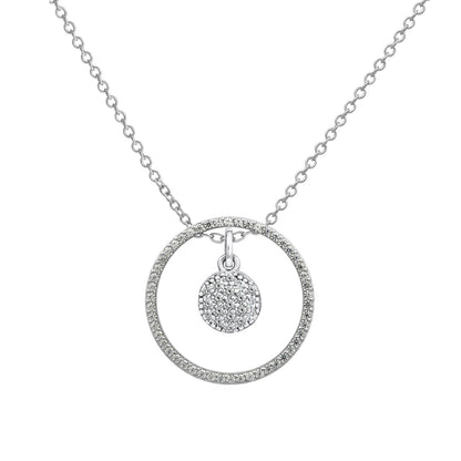 Marilyn Monroe Circle & Round Drop Pendant Necklace