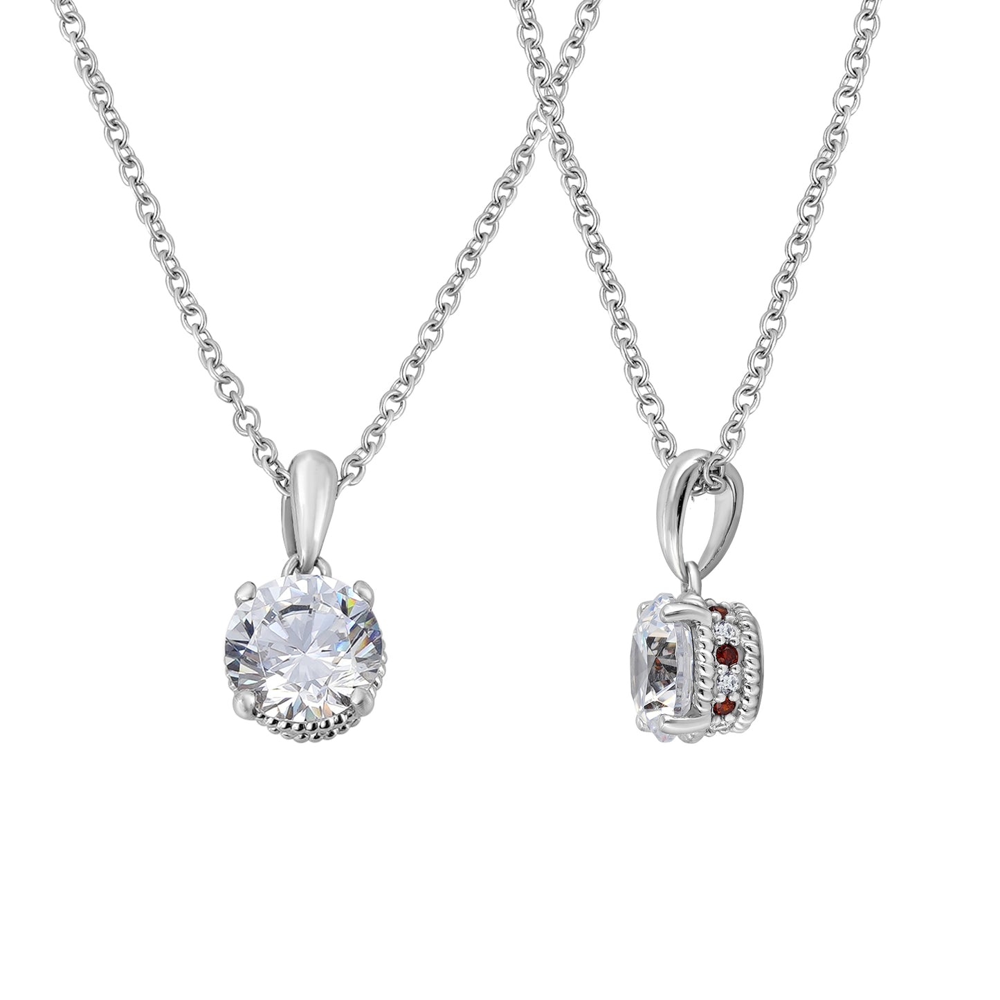 Diamonbliss Marilyn Red Accent Necklace
