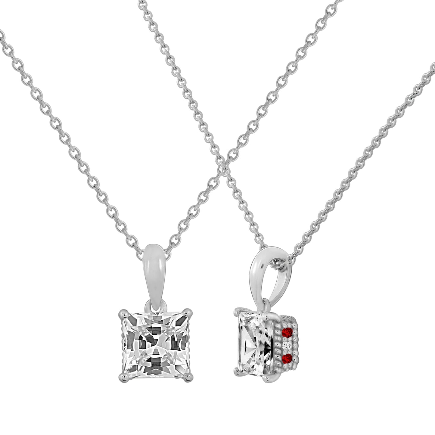 Diamonbliss Marilyn Red Accent Necklace