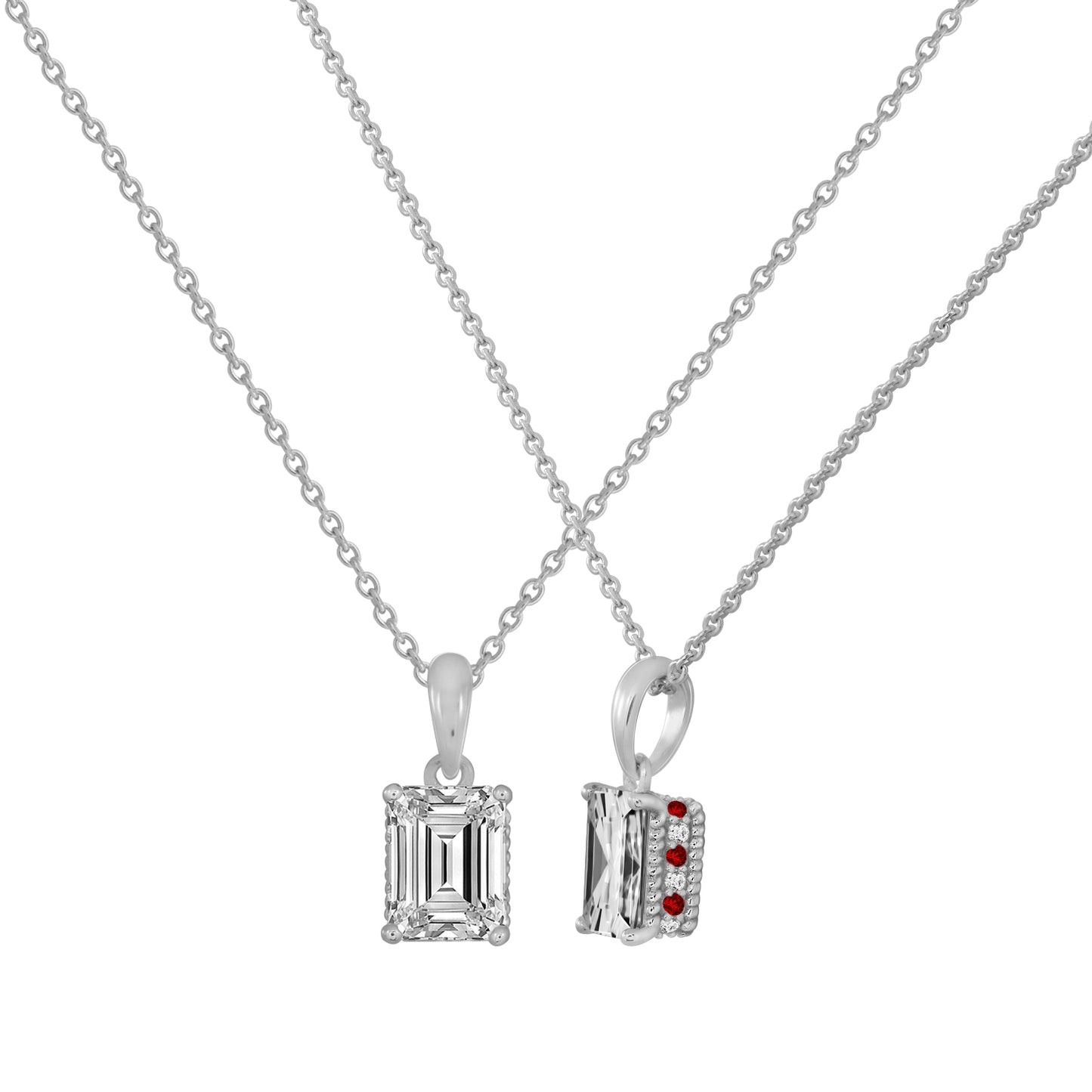 Diamonbliss Marilyn Red Accent Necklace