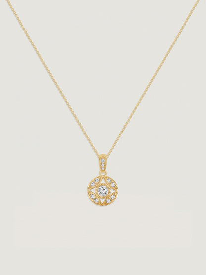 Marilyn Monroe Vintage Round Pendant Necklace