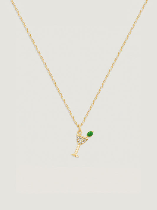 Marilyn Monroe Martini Glass Necklace