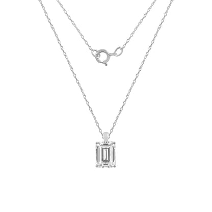 10K Solid Gold Solitaire Necklace