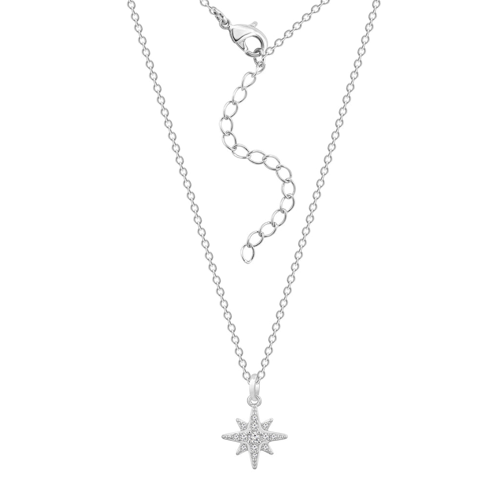 Dainty Starburst Pendant Necklace