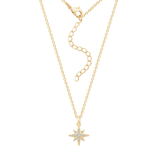 Starburst Dainty Pendant Necklace