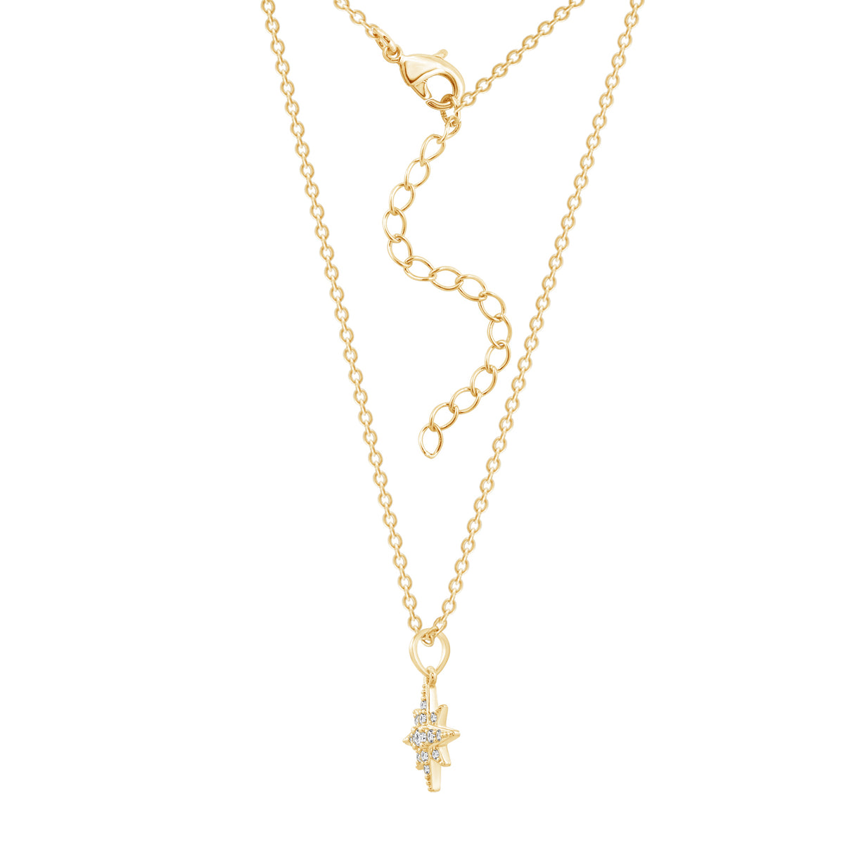 Dainty Starburst Pendant Necklace