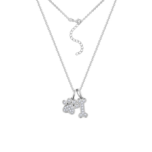 Diamonbliss Marilyn Paw & Bone Necklace