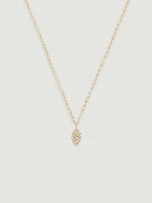 Marilyn Monroe Pave Marquise Shape Necklace