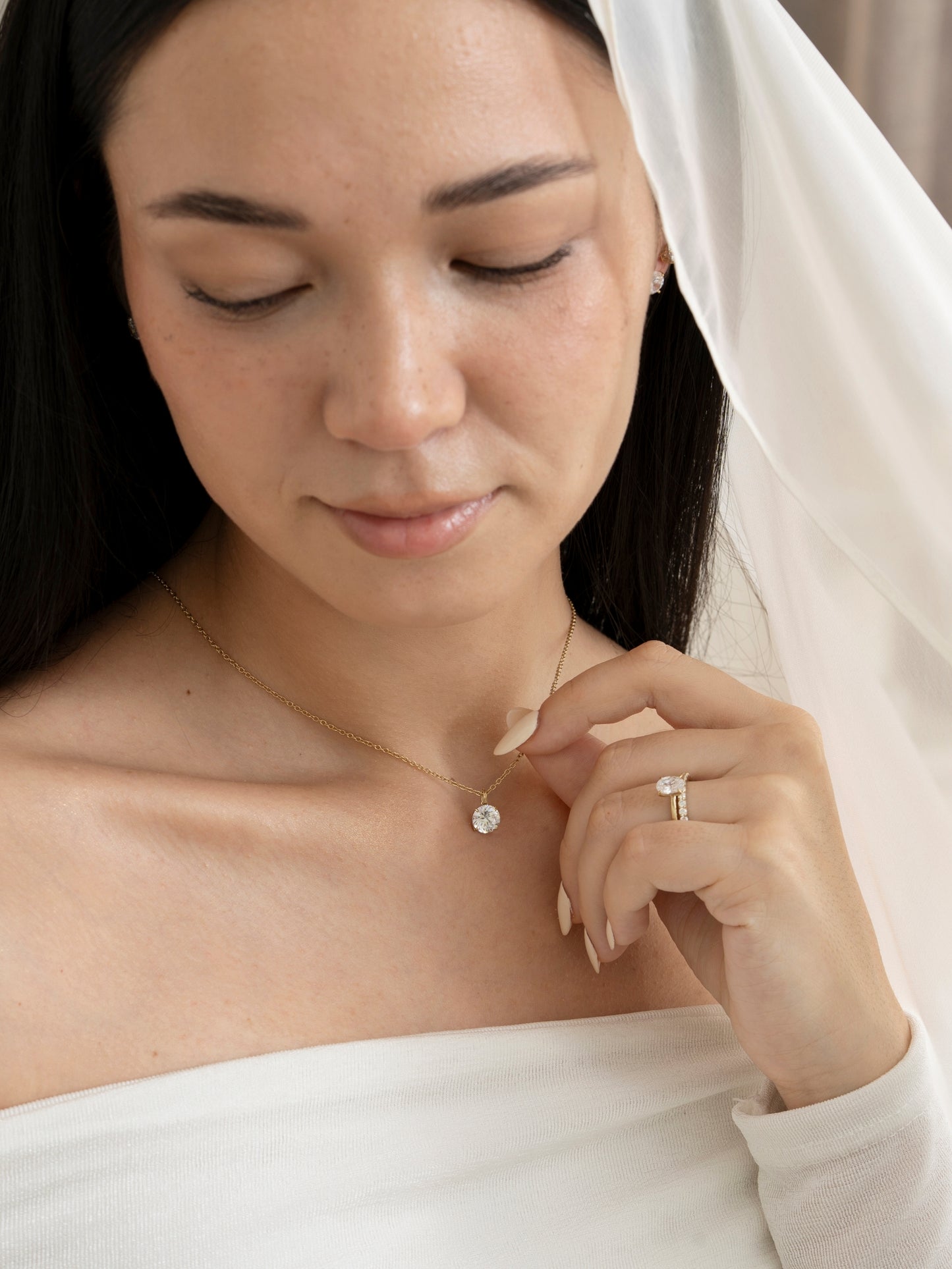 Diamonbliss Lab-Grown Diamond 2.0 cttw Round Solitaire Necklace