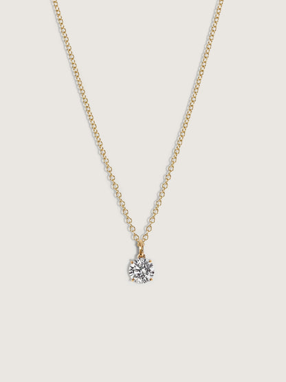 Diamonbliss Lab-Grown Diamond 0.5 cttw Round Solitaire Necklace