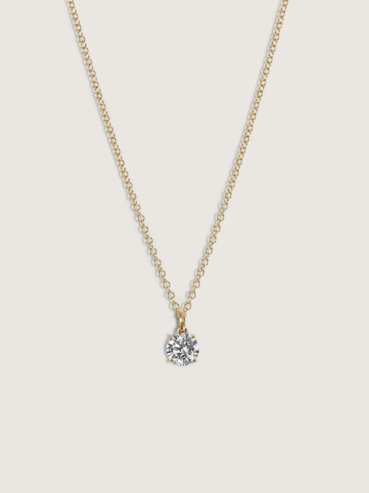 Diamonbliss Lab-Grown Diamond 0.5 cttw Round Solitaire Necklace
