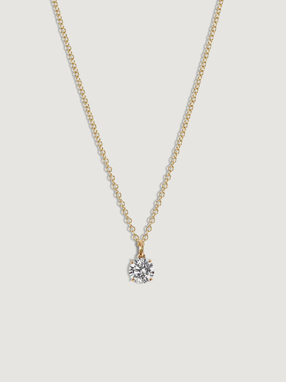 Diamonbliss Lab-Grown Diamond 0.5 cttw Round Solitaire Necklace