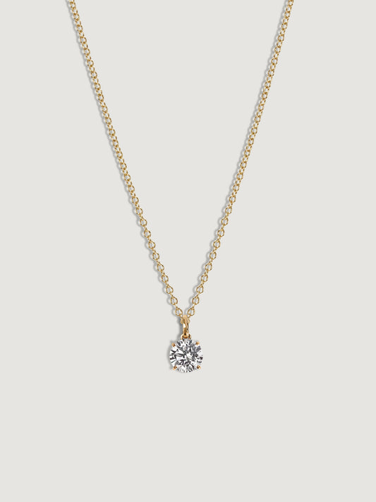 Diamonbliss Lab-Grown Diamond 0.5 cttw Round Solitaire Necklace