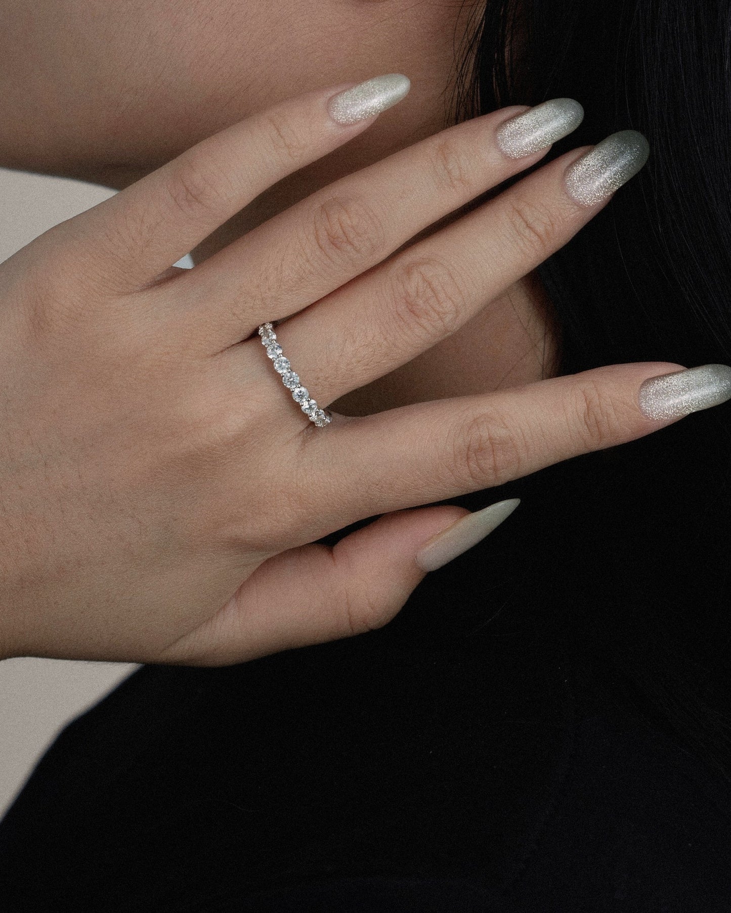 Marilyn Monroe Round Eternity Ring