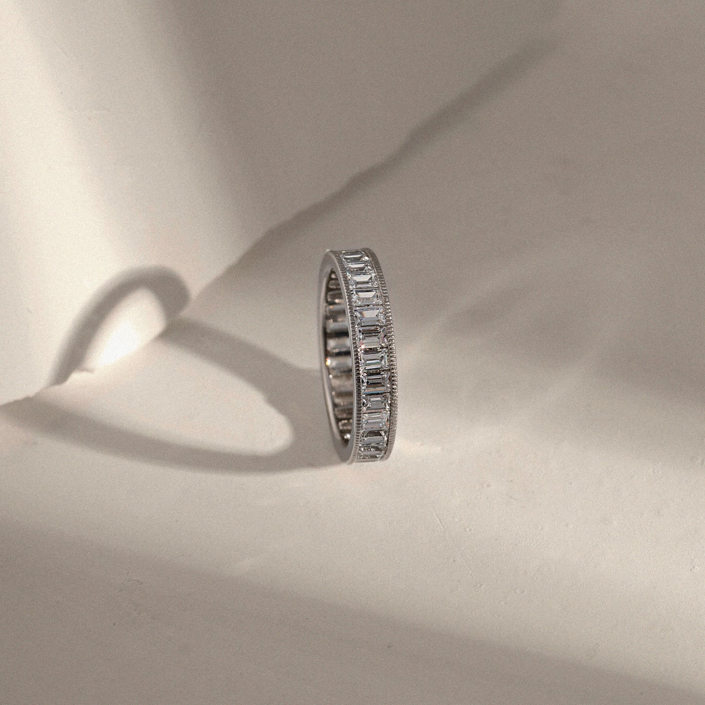 Marilyn Monroe Baguette Eternity Ring
