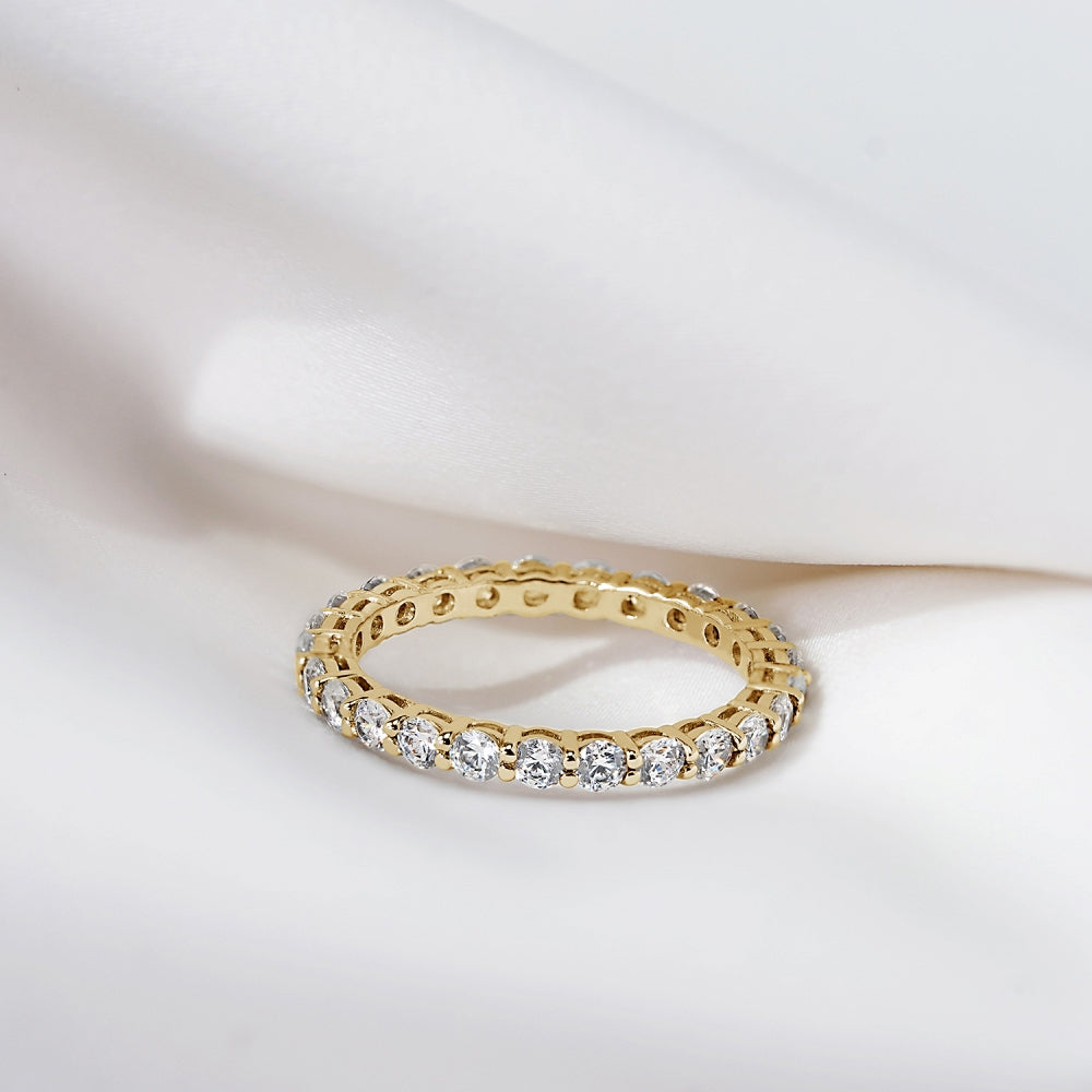 2.5mm Round Cut Eternity Ring