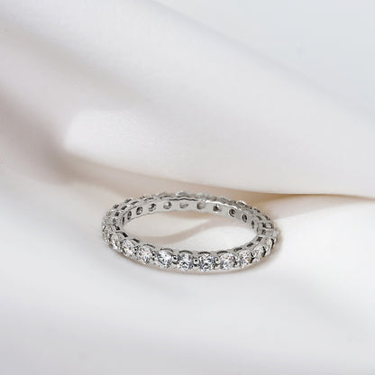 2.5mm Round Cut Eternity Ring