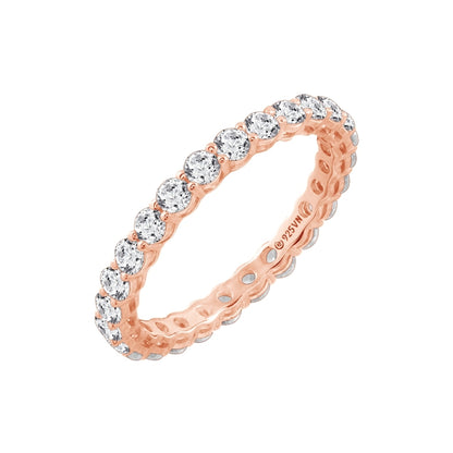 2.5mm Round Cut Eternity Ring
