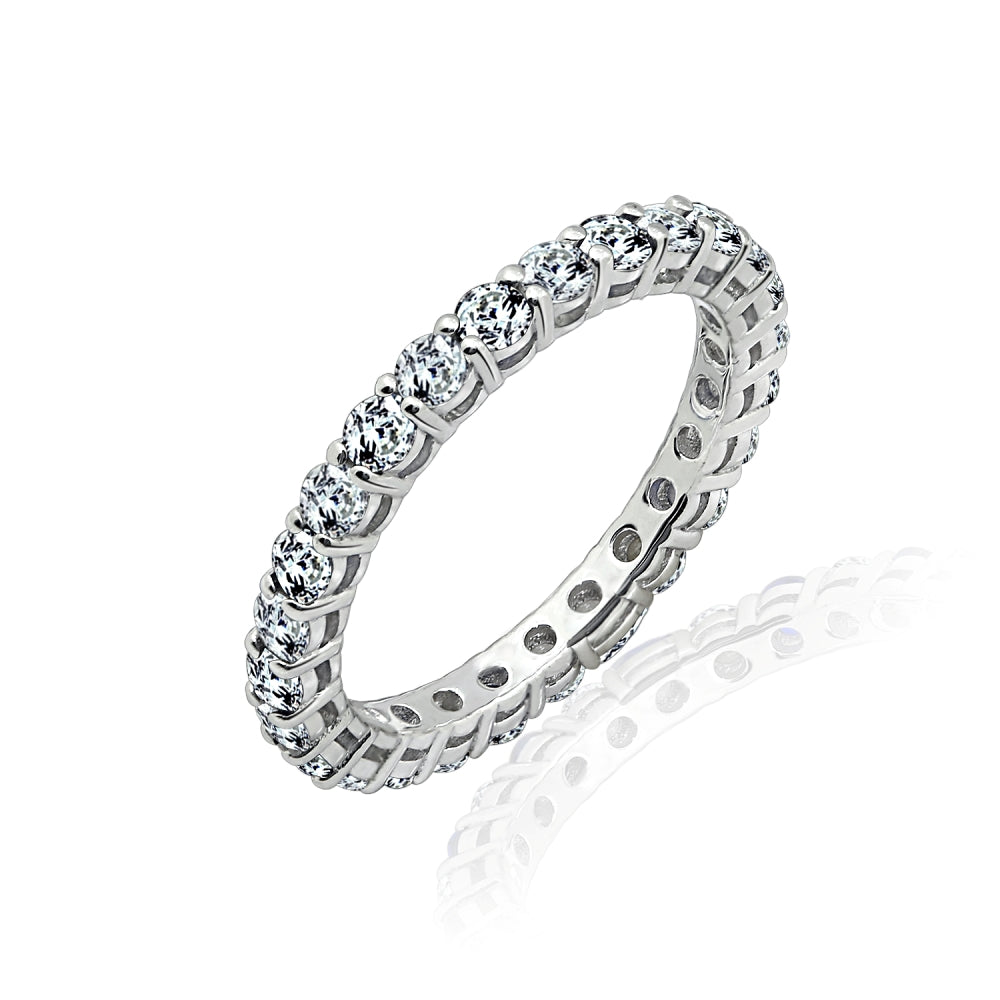 2.5mm Round Cut Eternity Ring