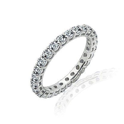2.5mm Round Cut Eternity Ring