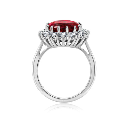 Oval Halo Royal Cocktail Ring
