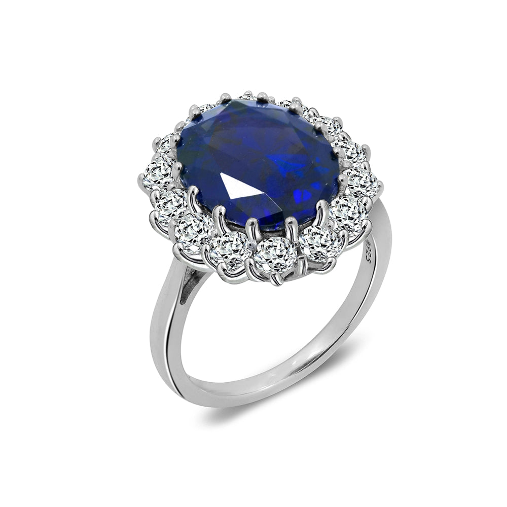 Oval Halo Royal Cocktail Ring