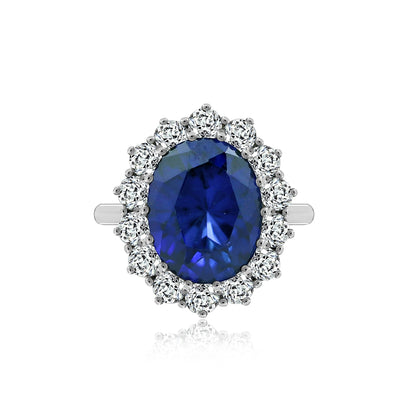 Oval Halo Royal Cocktail Ring