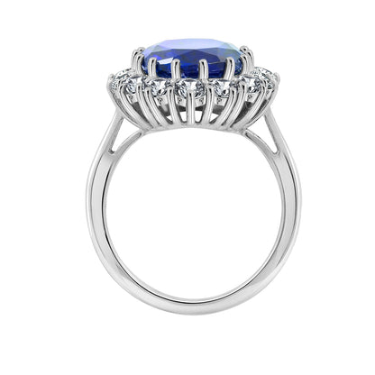 Oval Halo Royal Cocktail Ring