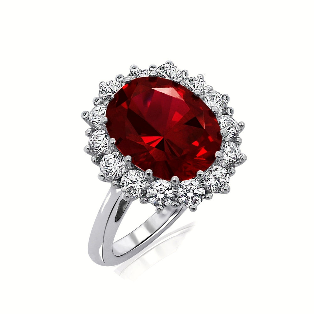 Oval Halo Royal Cocktail Ring